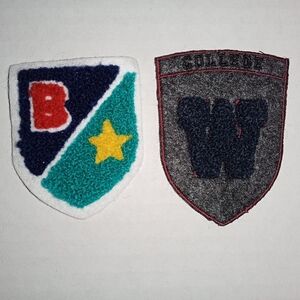 NEW 2 Embroidered Crests Shields Badges Patches/Emblems/Appliqué! Iron-On Sew-On